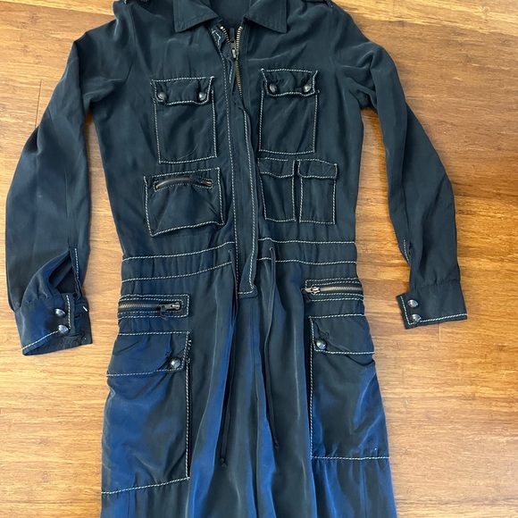Danang Washed Silk Flightsuit Jumpsuit S - Picture 8 of 14